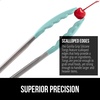 image:imageGORILLA GRIP Stainless Steel Kitchen Tongs for Cooking 2 PK BlackMint