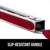 image:imageGORILLA GRIP Stainless Steel Kitchen Tongs for Cooking 2 PK BlackRed