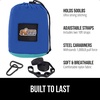 image:imageGORILLA GRIP Travel Camping Hammock Durable Tree Straps Single BlueDark BlueLight Blue
