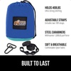 image:imageGORILLA GRIP Travel Camping Hammock Durable Tree Straps Single BlueDark BlueLight Blue
