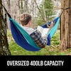 image:imageGORILLA GRIP Travel Camping Hammock Durable Tree Straps Single BlueDark BlueLight Blue