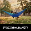 image:imageGORILLA GRIP Travel Camping Hammock Durable Tree Straps Single BlueDark BlueLight Blue