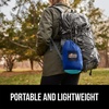 image:imageGORILLA GRIP Travel Camping Hammock Durable Tree Straps Single BlueDark BlueLight Blue