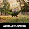 image:imageGORILLA GRIP Travel Camping Hammock Durable Tree Straps Single BlueDark GreenLight Green