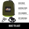 image:imageGORILLA GRIP Travel Camping Hammock Durable Tree Straps Single BlueDark GreenLight Green