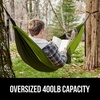 image:imageGORILLA GRIP Travel Camping Hammock Durable Tree Straps Single BlueDark GreenLight Green
