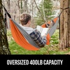 image:imageGORILLA GRIP Travel Camping Hammock Durable Tree Straps Single BlueOrangeGrey