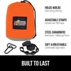 image:imageGORILLA GRIP Travel Camping Hammock Durable Tree Straps Single BlueOrangeGrey