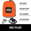 image:imageGORILLA GRIP Travel Camping Hammock Durable Tree Straps Single BlueOrangeGrey