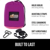 image:imageGORILLA GRIP Travel Camping Hammock Durable Tree Straps Single BluePurplePink