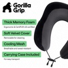 image:imageGORILLA GRIP Travel Neck Pillow for Airplanes Travel Essentials BlackBlack