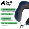 image:imageGORILLA GRIP Travel Neck Pillow for Airplanes Travel Essentials BlackNavy