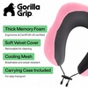 image:imageGORILLA GRIP Travel Neck Pillow for Airplanes Travel Essentials BlackPink
