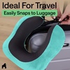 image:imageGORILLA GRIP Travel Neck Pillow for Airplanes Travel Essentials BlackTurquoise
