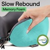 image:imageGORILLA GRIP Travel Neck Pillow for Airplanes Travel Essentials BlackTurquoise