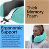 image:imageGORILLA GRIP Travel Neck Pillow for Airplanes Travel Essentials BlackTurquoise