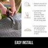 image:imageGORILLA GRIP Weed Barrier Landscape Fabric Heavy Duty Weed Control 3x50FT32 Oz Woven Polypropylene