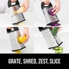 image:imageGORILLA GRIP XL 4Sided Stainless Steel BPAFree Cheese Grater BlackBlack