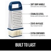 image:imageGORILLA GRIP XL 4Sided Stainless Steel BPAFree Cheese Grater BlackBlue