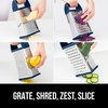 image:imageGORILLA GRIP XL 4Sided Stainless Steel BPAFree Cheese Grater BlackBlue