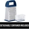 image:imageGORILLA GRIP XL 4Sided Stainless Steel BPAFree Cheese Grater BlackBlue