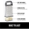 image:imageGORILLA GRIP XL 4Sided Stainless Steel BPAFree Cheese Grater BlackGray