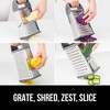 image:imageGORILLA GRIP XL 4Sided Stainless Steel BPAFree Cheese Grater BlackGray