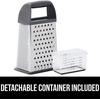 image:imageGORILLA GRIP XL 4Sided Stainless Steel BPAFree Cheese Grater BlackGray
