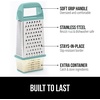 image:imageGORILLA GRIP XL 4Sided Stainless Steel BPAFree Cheese Grater BlackMint