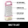image:imageGORILLA GRIP XL 4Sided Stainless Steel BPAFree Cheese Grater BlackPink