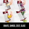 image:imageGORILLA GRIP XL 4Sided Stainless Steel BPAFree Cheese Grater BlackRed