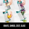 image:imageGORILLA GRIP XL 4Sided Stainless Steel BPAFree Cheese Grater BlackTurquoise