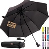 image:imageGORILLA GRIP Compact Travel Size Umbrella for Rain Sleek Design BlackBlack