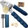 image:imageGORILLA GRIP Garlic Peeler and Press Set Heavy Duty Mincer BlackBlue