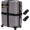 image:imageGORILLA GRIP Heavy Duty Luggage Straps for Suitcase 2 Pack GreenBlack