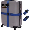 image:imageGORILLA GRIP Heavy Duty Luggage Straps for Suitcase 2 Pack GreenBlue
