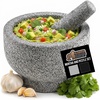 image:imageGORILLA GRIP Natural Granite Stone Lab Mortar and Pestle Set 15 Cup GrayUnpolished Gray