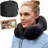 image:imageGORILLA GRIP Travel Neck Pillow for Airplanes Travel Essentials BlackBlack