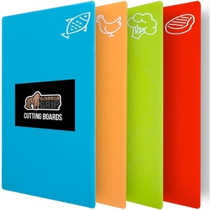 image:imageGORILLA GRIP BPAFree Flexible Cutting Board Set of 4 MulticolorPack of 4