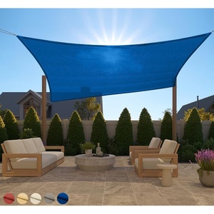 image:imageGORILLA GRIP Heavy Duty Sun Shade Sail for Outdoor Patio 12x12 FT GrayBlue