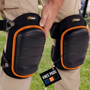 image:imageGORILLA GRIP Knee Pads for Work Gel Cushion Soft Foam for Men BlackOrange