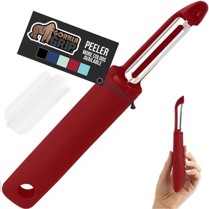 image:imageGORILLA GRIP Patented BPAFree Vegetable and Potato Peeler BlackRed