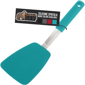 image:imageGORILLA GRIP Patented Nonstick Spatula for Frying Pan 116 inch BlackTurquoise