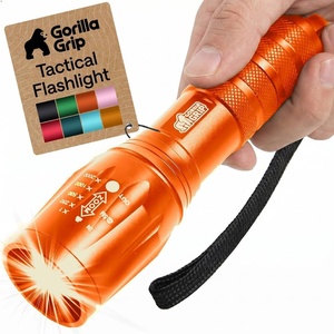 image:imageGORILLA GRIP Powerful LED Tactical Flashlight TurquoiseOrange