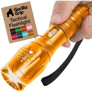 image:imageGORILLA GRIP Powerful LED Tactical Flashlight TurquoiseYellow Gold