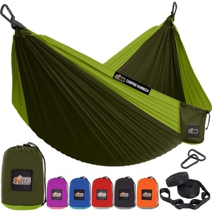 image:imageGORILLA GRIP Travel Camping Hammock Durable Tree Straps Single BlueDark GreenLight Green