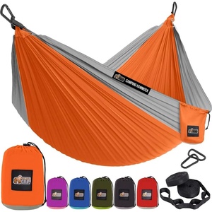 image:imageGORILLA GRIP Travel Camping Hammock Durable Tree Straps Single BlueOrangeGrey