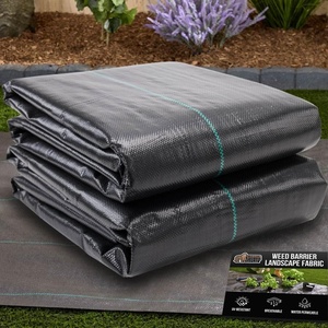image:imageGORILLA GRIP Weed Barrier Landscape Fabric Heavy Duty Weed Control 3x50FT32 Oz Woven Polypropylene