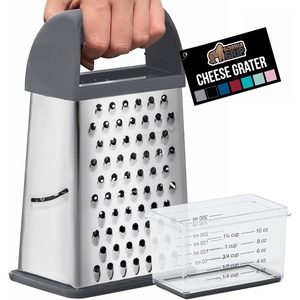 image:imageGORILLA GRIP XL 4Sided Stainless Steel BPAFree Cheese Grater BlackGray
