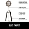 image:imageGORILLA GRIP 304 Stainless Steel Cookie Scoop 1 TBSP Scooper BlackBlack